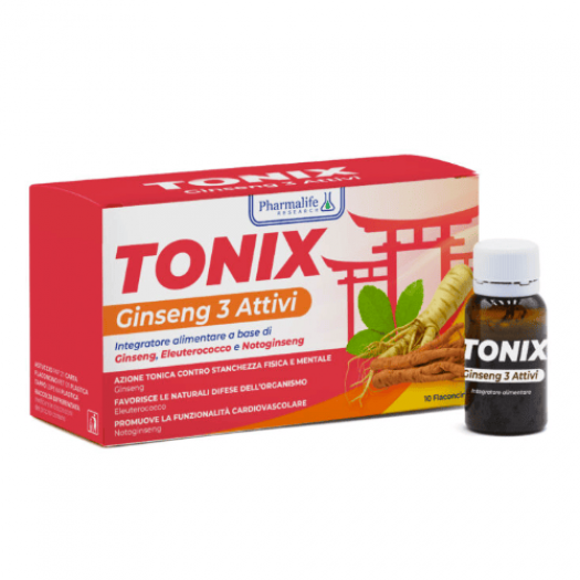 Tonix Ginseng 3 Attivi Flaconcini