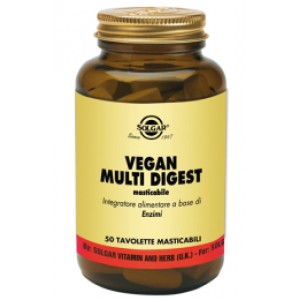 VEGAN MULTI DIGEST 50TAV MASTICABILI VEGAN MULTI DIGEST 50TAV MASTICABILI