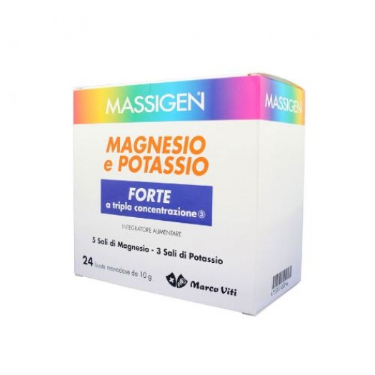 Massigen Magnesio e Potassio Forte 24 bustine