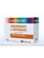 MASSIGEN Magnesio e Potassio Zero Zuccheri 24 bustine